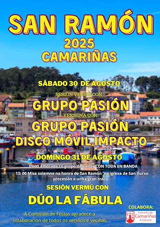 Fechas, información, programa, cartel, imágenes, mapa y ubicación de San Ramón  en  Camariñas