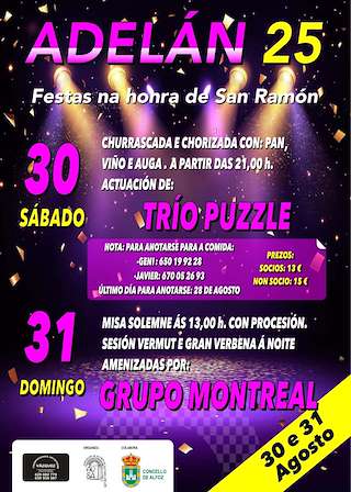 Fechas, información, programa, cartel, imágenes, mapa y ubicación de San Ramón de Adelán  en  Alfoz