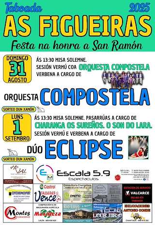 Fechas, información, programa, cartel, imágenes, mapa y ubicación de San Ramón de As Figueiras  en  Taboada