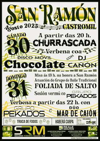 Fechas, información, programa, cartel, imágenes, mapa y ubicación de San Ramón de Castromil  en  Vimianzo