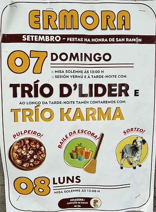 Fechas, información, programa, cartel, imágenes, mapa y ubicación de San Ramón de Ermora  en  Palas de Rei
