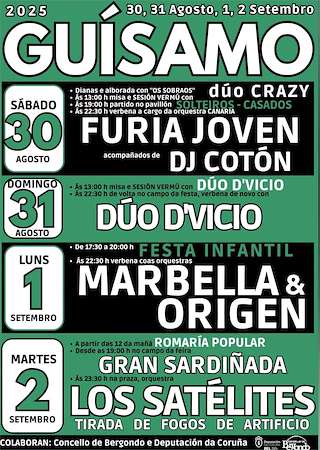 Fechas, información, programa, cartel, imágenes, mapa y ubicación de San Ramón de Guísamo  en  Bergondo