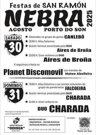 Fechas, información, programa, cartel, imágenes, mapa y ubicación de San Ramón de Nebra  en  Porto do Son