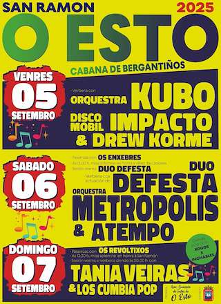 Fechas, información, programa, cartel, imágenes, mapa y ubicación de San Ramón de O Esto  en  Cabana de Bergantiños