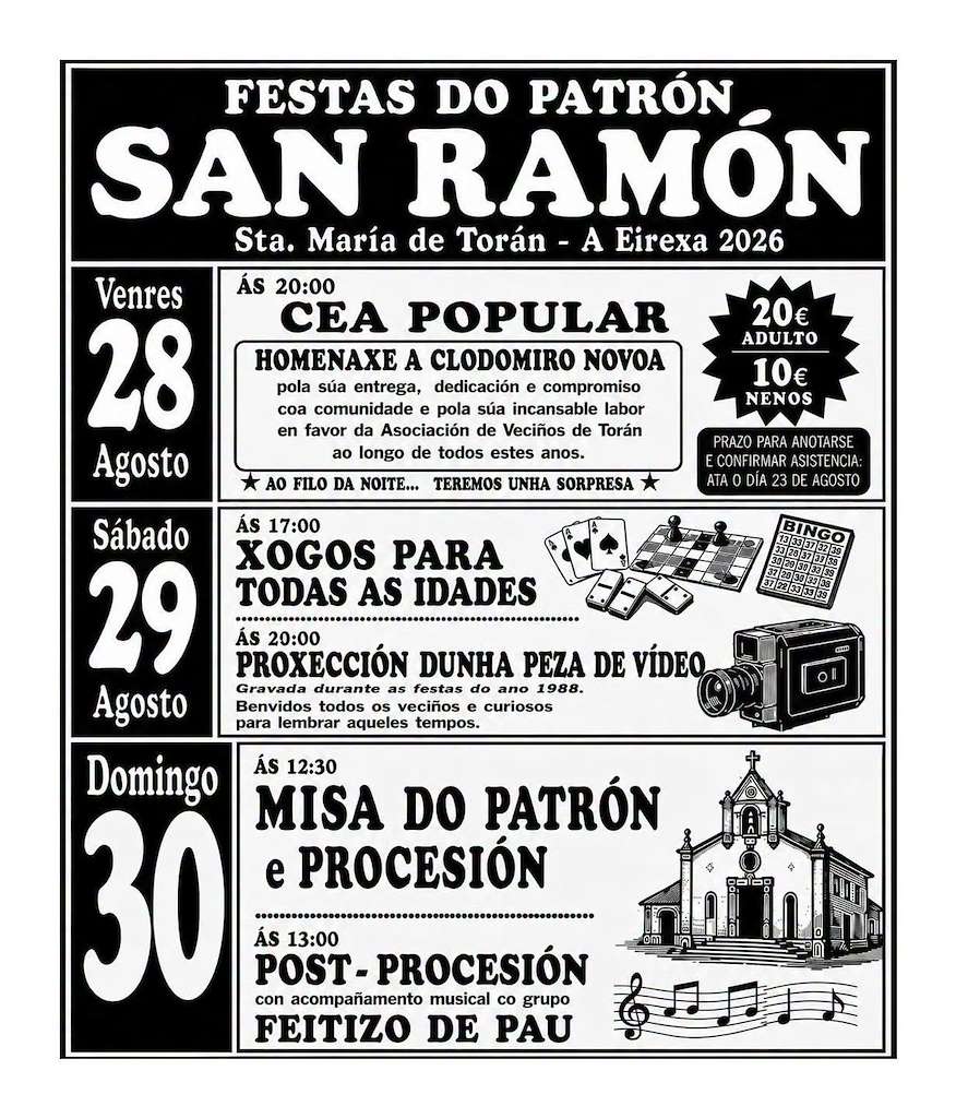 San Ramón de Torán (2026) en Taboadela