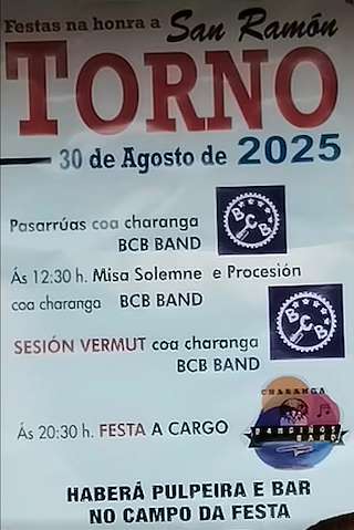 Fechas, información, programa, cartel, imágenes, mapa y ubicación de San Ramón de Torno  en  Lobios
