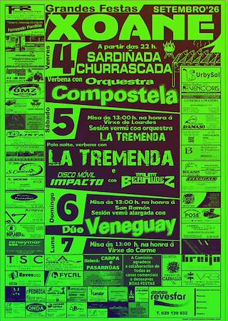 Fechas, información, programa, cartel, imágenes, mapa y ubicación de San Ramón de Xoane (2026) en Carballo