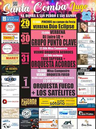 Fechas, información, programa, cartel, imágenes, mapa y ubicación de San Ramón e San Pedro de Santa Comba  en  Lugo