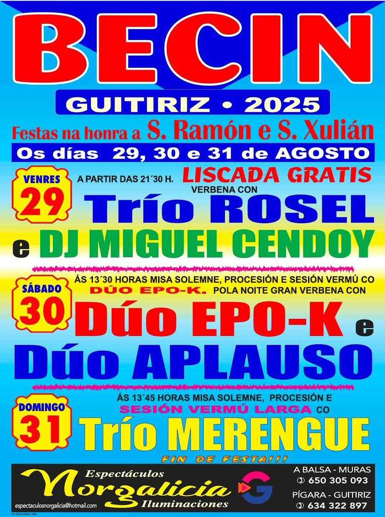 San Ramón e San Xulián de Becín en Guitiriz