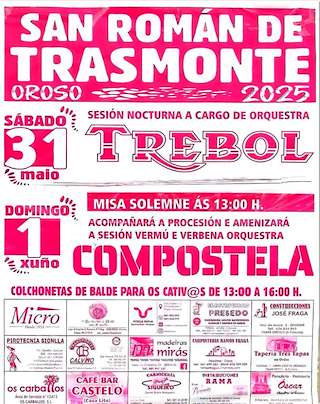Fechas, información, programa, cartel, imágenes, mapa y ubicación de San Román de Trasmonte  en  Oroso