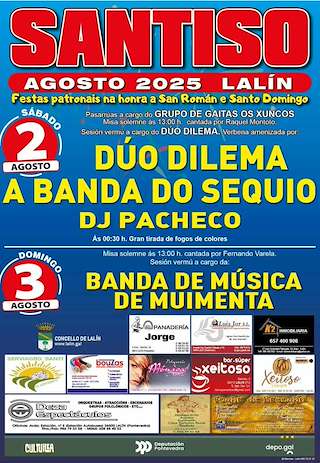 Fechas, información, programa, cartel, imágenes, mapa y ubicación de San Román e Santo Domingo de Santiso  en  Lalín
