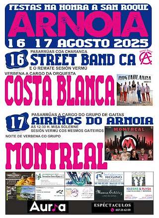 Fechas, información, programa, cartel, imágenes, mapa y ubicación de San Roque   en  A Arnoia