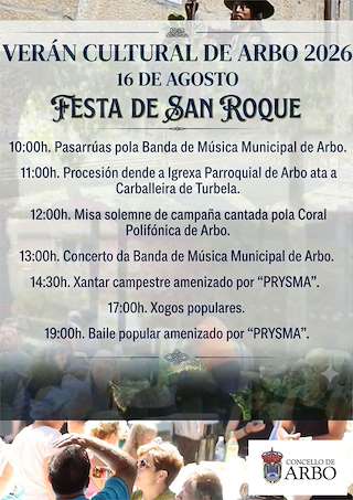 Fechas, información, programa, cartel, imágenes, mapa y ubicación de San Roque (2026)  en  Arbo