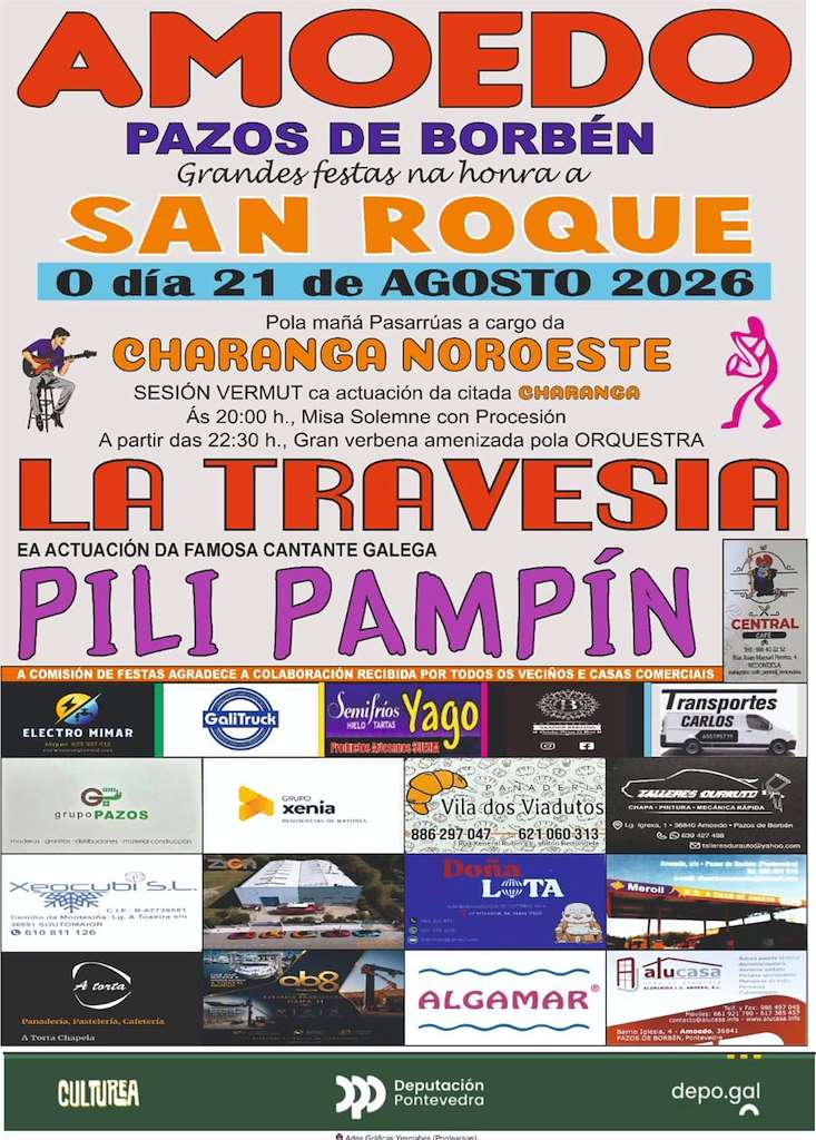 San Roque de Amoedo (2026) en Pazos de Borbén