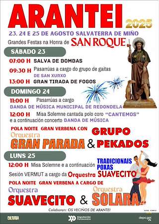 Fechas, información, programa, cartel, imágenes, mapa y ubicación de San Roque de Arantei  en  Salvaterra do Miño
