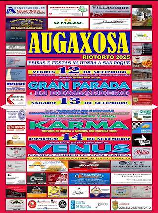 Fechas, información, programa, cartel, imágenes, mapa y ubicación de San Roque de Augaxosa  en  Riotorto