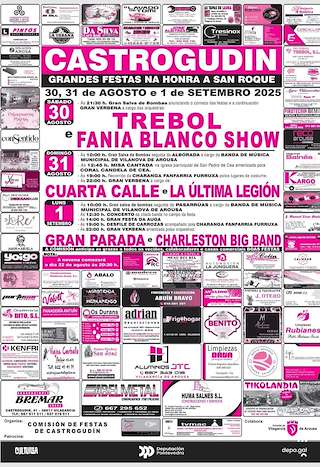 Fechas, información, programa, cartel, imágenes, mapa y ubicación de San Roque de Castrogudín  en  Vilagarcía de Arousa