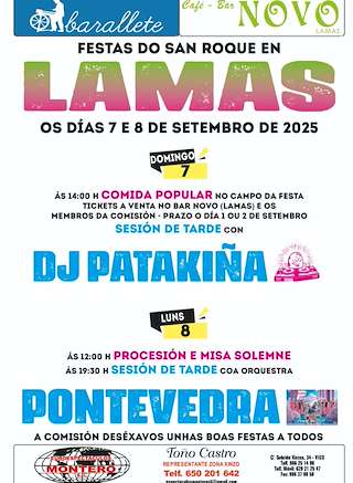 Fechas, información, programa, cartel, imágenes, mapa y ubicación de San Roque de Lamas  en  Xinzo de Limia