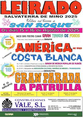Fechas, información, programa, cartel, imágenes, mapa y ubicación de San Roque de Leirado  en  Salvaterra do Miño