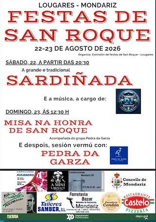 Fechas, información, programa, cartel, imágenes, mapa y ubicación de San Roque de Lougares (2026)  en  Mondariz