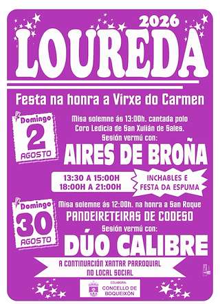 Fechas, información, programa, cartel, imágenes, mapa y ubicación de San Roque de Loureda (2026)  en  Boqueixón