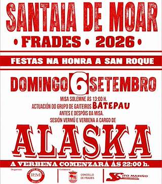 Fechas, información, programa, cartel, imágenes, mapa y ubicación de San Roque de Moar (2026) en Frades