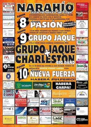 Fechas, información, programa, cartel, imágenes, mapa y ubicación de San Roque de Narahío  en  San Sadurniño