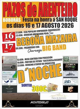 Fechas, información, programa, cartel, imágenes, mapa y ubicación de San Roque de Pazos de Arenteiro (2026)  en  Boborás