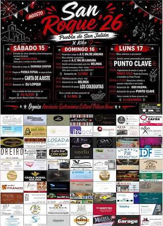 Fechas, información, programa, cartel, imágenes, mapa y ubicación de San Roque de Pobra de San Xiao (2026) en Láncara