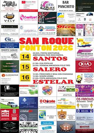 Fechas, información, programa, cartel, imágenes, mapa y ubicación de San Roque de Pontón (2026) en Barbadás