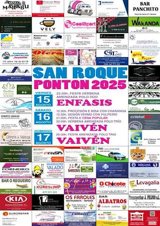 Fechas, información, programa, cartel, imágenes, mapa y ubicación de San Roque de Pontón  en  Barbadás