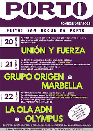 Fechas, información, programa, cartel, imágenes, mapa y ubicación de San Roque de Porto - XXXII Mexillonada  en  Pontecesures