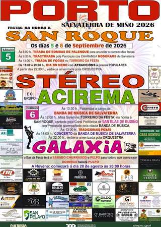 Fechas, información, programa, cartel, imágenes, mapa y ubicación de San Roque de Porto (2026) en Salvaterra do Miño