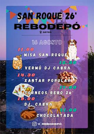 Fechas, información, programa, cartel, imágenes, mapa y ubicación de San Roque de Rebodepó  en  Manzaneda