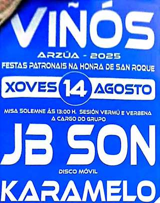 Fechas, información, programa, cartel, imágenes, mapa y ubicación de San Roque de Viñós  en  Arzúa