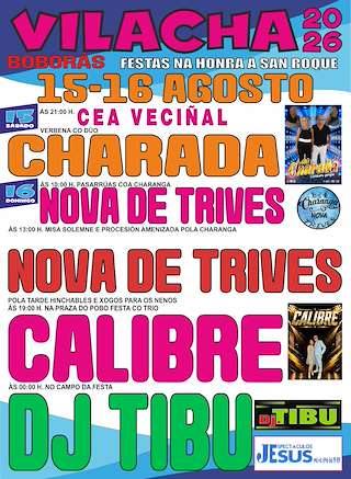Fechas, información, programa, cartel, imágenes, mapa y ubicación de San Roque de Vilachá (2026) en Boborás