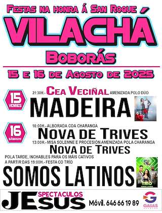 Fechas, información, programa, cartel, imágenes, mapa y ubicación de San Roque de Vilachá  en  Boborás
