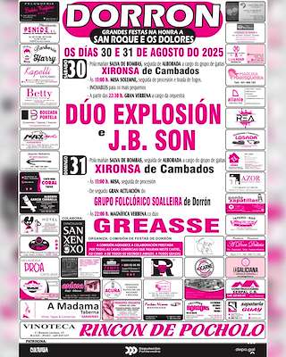 Fechas, información, programa, cartel, imágenes, mapa y ubicación de San Roque e Os Dolores de Dorrón  en  Sanxenxo