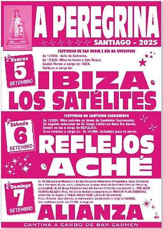 Fechas, información, programa, cartel, imágenes, mapa y ubicación de San Roque e Santísimo Sacramento da Peregrina  en  Santiago de Compostela
