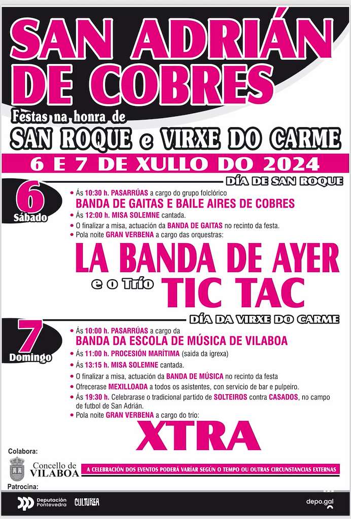 San Roque e Virxe do Carmen de San Adrián de Cobres (2025) en Vilaboa