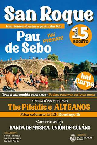 Fechas, información, programa, cartel, imágenes, mapa y ubicación de San Roque (2026) en Ponteareas