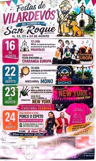 Fechas, información, programa, cartel, imágenes, mapa y ubicación de San Roque (2026) en Vilardevós