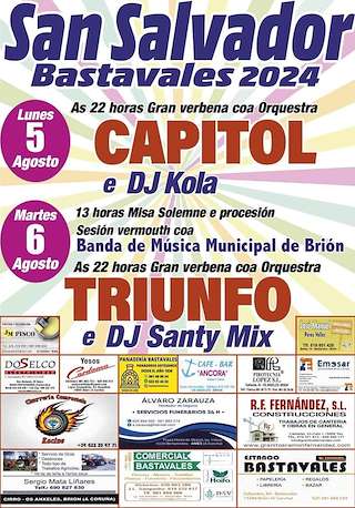 Fechas, información, programa, cartel, imágenes, mapa y ubicación de San Salvador de Bastavales  en  Brión