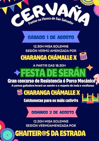 Fechas, información, programa, cartel, imágenes, mapa y ubicación de San Salvador de Cervaña (2026)  en  Silleda