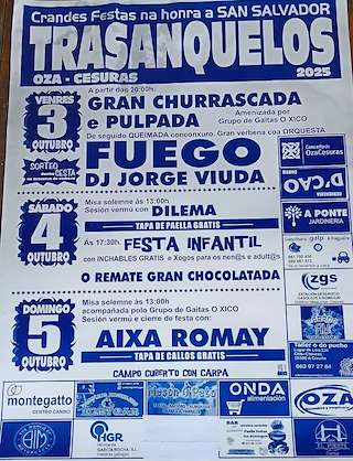 Fechas, información, programa, cartel, imágenes, mapa y ubicación de San Salvador de Trasanquelos  en  Oza Cesuras