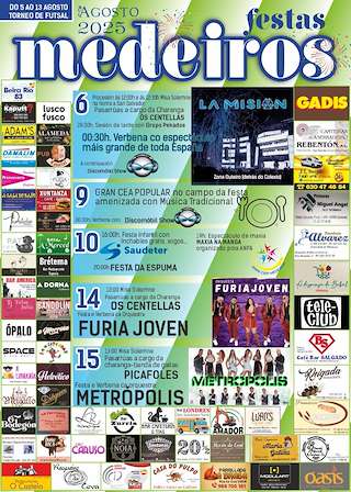 Fechas, información, programa, cartel, imágenes, mapa y ubicación de San Salvador y Santa María de Medeiros  en  Monterrei