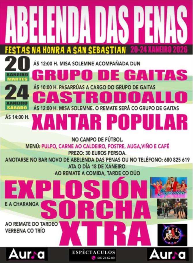 San Sebastián de Abelenda das Penas en Carballeda de Avia