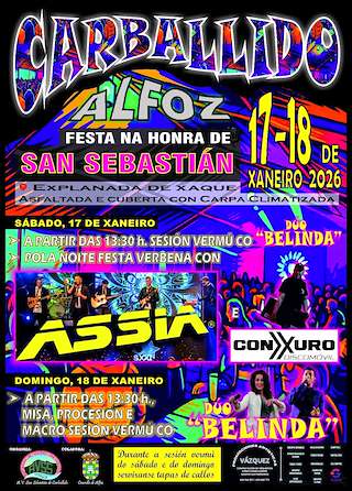 Fechas, información, programa, cartel, imágenes, mapa y ubicación de San Sebastián de Carballido  en  Alfoz do Castrodouro