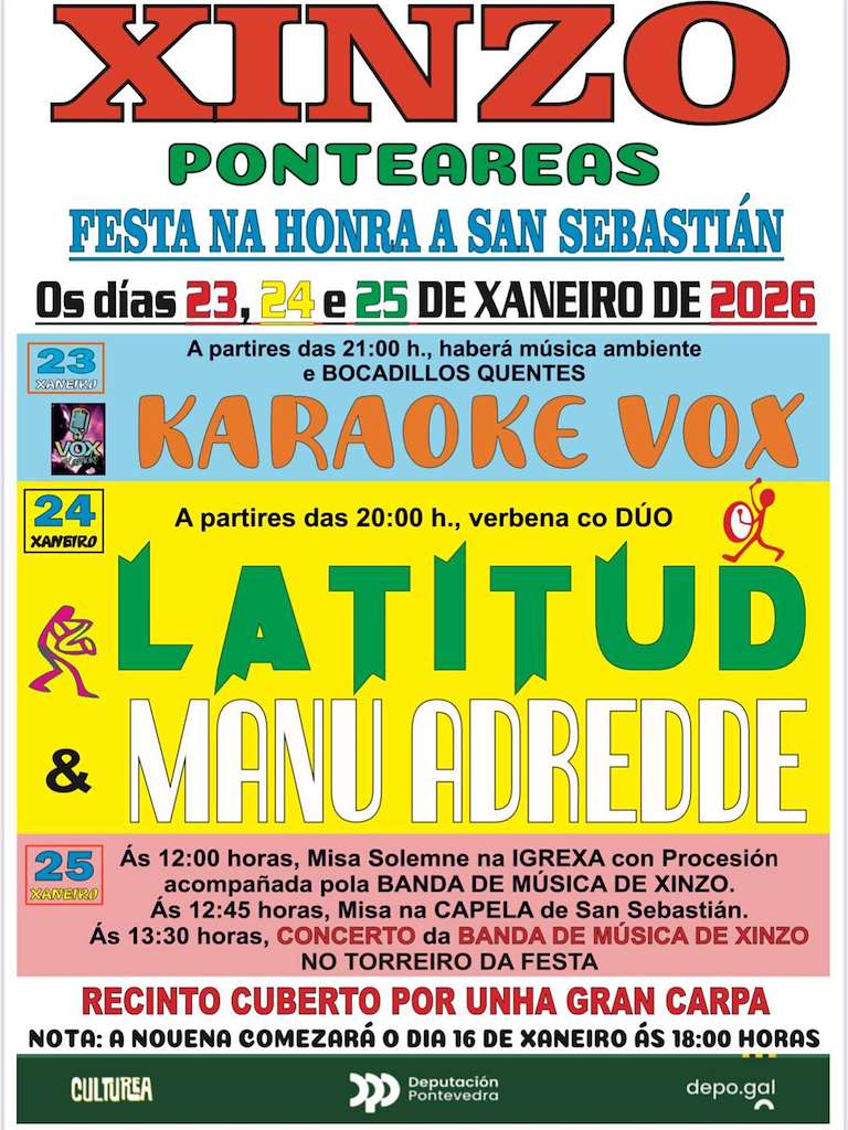 San Sebastián de Xinzo en Ponteareas