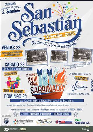 Fechas, información, programa, cartel, imágenes, mapa y ubicación de San Sebastián  en  O Porriño